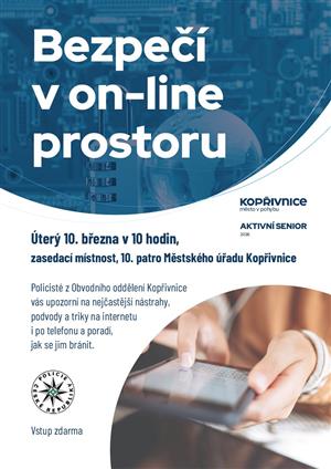 Bezpečí v on-line prostoru - plakát