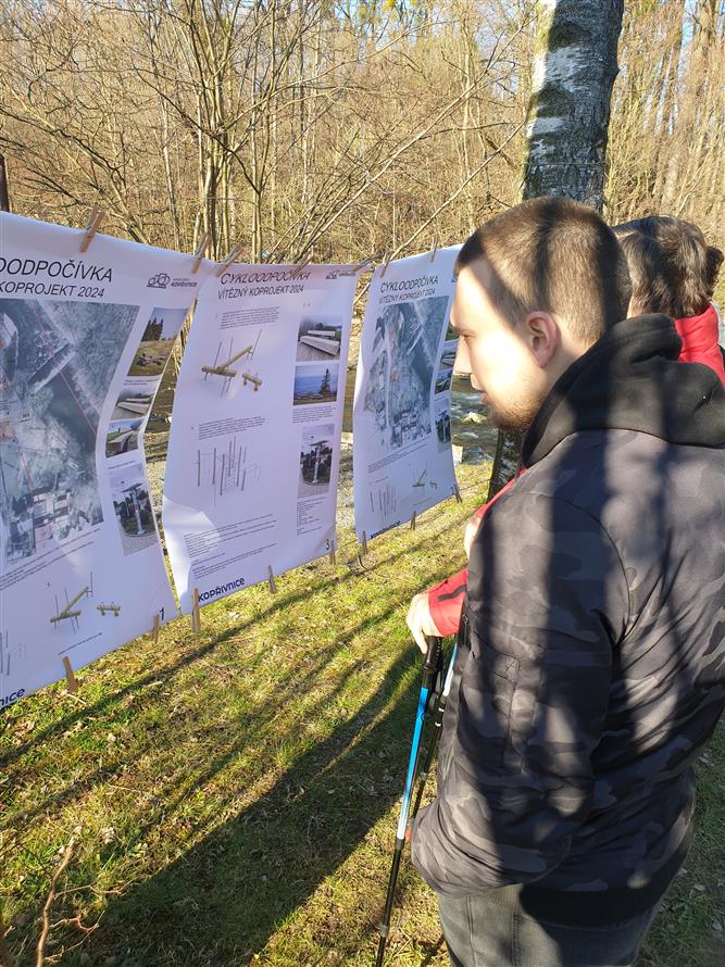 Setkání u splavu - projednání vítěze KOPROJEKŮ 2024, odpočívky u cyklostezky 2 2