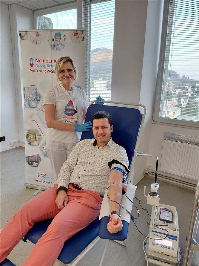 Daruj krev se Zdravým městem Kopřivnice - mobilní odběrový tým na radnici, březen 9
