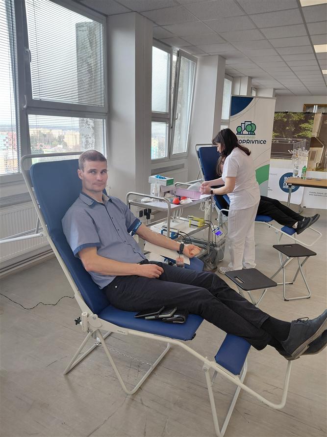 Daruj krev se Zdravým městem Kopřivnice - mobilní odběrový tým na radnici, březen 7