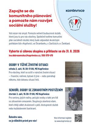Zapojte se do kumunitního plánování - plakát