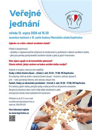 Veřejné jednání - plakát