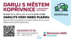 Daruj krev se Zdravým městem Kopřivnice