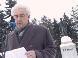 Pietní akt u příležitosti 155. výročí narození prvního československého prezidenta se uskutečnil v pondělí v podvečer.<br/>
FOTO: DAVID MACHÁČEK