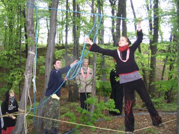 Lanové aktivity byly stěžejním tématem podzimní Lancády v minulém roce, která se uskutečnila v prostorách turistické základny DDM na Kletné u Suchdola nad Odrou. <br/>                    
FOTO: ARCHIV DDM