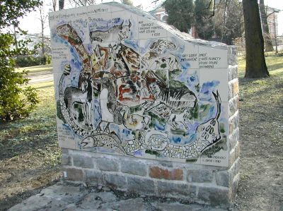 Zeď svědomí je jako estetický prvek součástí parku Edvarda Beneše a zároveň také apelem na ekologické povědomí lidí, kteří kolem ní procházejí.<br/>                                                              
FOTO: Archiv
