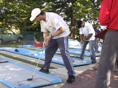 Příborské minigolfové hřiště zažilo o víkendu první zatěžkávací zkoušku v podobě druholigového turnaje.<br/>                                                                                        
FOTO: ONDŘEJ ZAPLETAL

