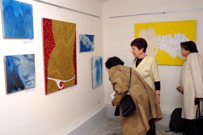 Soukromá Galerie Ve Vile přestavuje svým návštěvníkům současné výtvarné umění. Nyní se v komorním prostoru společně představují malíř a sochař<br/>                                       
FOTO: DAVID MACHÁČEK
