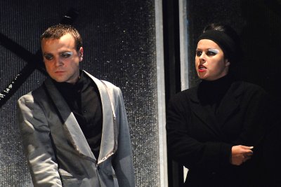 Tomáš Šulaj v hlavní roli vévody z Glosteru odvedl při hostování Slováckého divadla s Richardem III. v Kopřivnici obdivuhodný herecký výkon.<br/>                                
FOTO: DAVID MACHÁČEK
