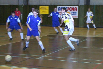 Posledním utkáním letošního ročníku krajského přeboru ve futsalu byl duel mezi FC Globtec Ostrava a Beach Boys Odry.<br/>                                                                             
FOTO: ONDŘEJ ZAPLETAL
