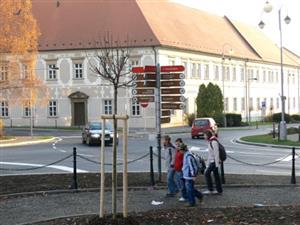 Prioritou rekonstrukce křižovatky u škol byla bezpečnost chodců a řidičů. Všechny přechody mají ostrůvky a jsou speciálně nasvíceny.<br/>                                                                   
FOTO: ILONA MAZALOVÁ
