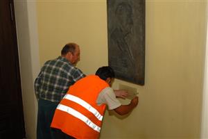 Instalace pamětní desky Zdeňka Buriana