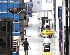 Záznam z policejní kamery, kterým policisté usvědčili čtveřici pachatelů z rozsáhlého rozkrádání ve skladech firmy Brose.<br/>
FOTO: PČR
