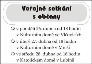 Veřejná setkání s občany