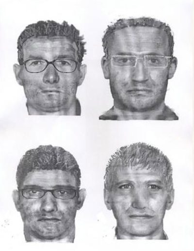 Policejní identikit vytvořený na základě popisu možného násilníka.