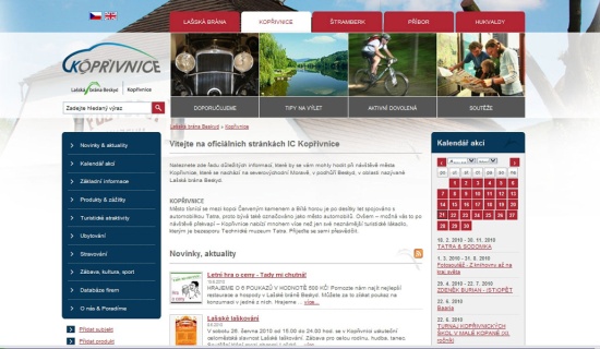 Web Lašské brány Beskyd