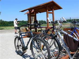 Na mezinárodní trase cyklostezky vzniklo mezi Albrechtičkami a Petřvaldíkem cyklistické zastavení, jehož součástí je památník zaniklé obce Harty, která ustoupila výstavbě letiště.
FOTO: ILONA MAZALOVÁ