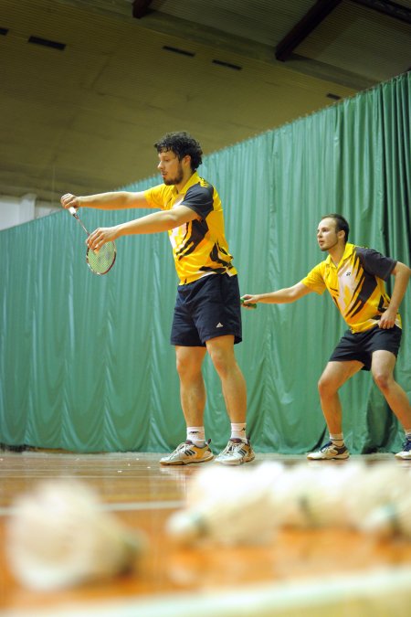 Kopřivnický badmintonový pár Ondřej Chaloupka - Dalibor Miklík vybojoval v Olomouci prvenství.
FOTO: J. FEILHAUEROVÁ