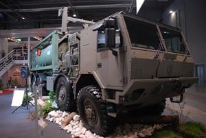 Automobilka Tatra na veletrhu Idet v Brně představila své inovované podvozky na speciálních vozech určených pro vojenské a záchranné operace.
FOTO: DAVID MACHÁČEK