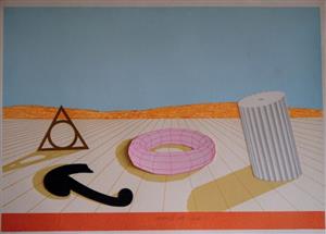 Jedna z grafik italského výtvarníka, surrealisty Lucia Del Pezza. Podobná díla jsou od úterý k vidění ve zdejší K-Galerii v suterénu Šustalovy vily. 
REPRO: ARCHIV