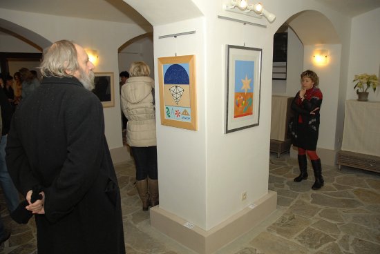 K-Galerie v suterénu Šustalovy vily nabízí aktuálně kolekci současného italského umění v čele s grafikami Lucia del Pezza.
FOTO: DAVID MACHÁČEK