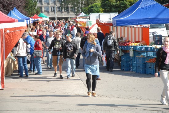 Letos podruhé se v centru Kopřivnice uskutečnil farmářský trh. O zeleninu, sýry, uzeniny, bylinky i jiné produkty byl mezi kupujícími velký zájem.
FOTO: DAVID MACHÁČEK