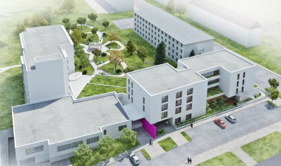 Vizualizace možné budoucí podoby kopřivnického domova pro seniory i se speciální zahradou. Je součástí návrhu, který bude dnes odpoledne podrobně prezentován v úvodu jednání zastupitelstva.
REPRO: NEWTON BUSINESS DEVELOPMENT