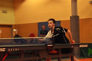 Michal Zich nejmladší měl o víkendu napilno, když nastoupil v utkáních všech tří družstev kopřivnického klubu stolních tenistů.
FOTO: KRISTINA ČABLOVÁ