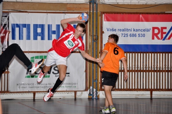 Samuel Kriegiel se jedenácti góly podílel na vítězství družstva KH Kopřivnice v předposledním kole MS ligy starších žáků skupiny A.
FOTO: KRISTINA ČABLOVÁ