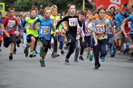 Na start kategorie chlapců ročníků 2007/08 se postavilo 48 dětí. Na snímku je Oliver Pešat (č. 236) z AK EZ Kopřivnice, který vybojoval stříbrnou medaili. 
FOTO: KRISTINA ČABLOVÁ