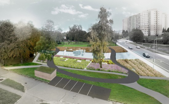 Za týden ve středu se kopřivnická veřejnost může dopodrobna seznámit s návrhy využití prostor někdejšího házenkářského hřiště.
REPRO: KAMIL MRVA ARCHITECTS