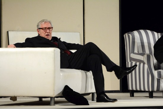 Karel Heřmánek se místnímu publiku v komedii Art představil jako herec, režisér a principál Divadla bez zábradlí.
FOTO: DAVID MACHÁČEK