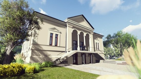 Vizualizace budoucí podoby zrekonstruované Ringhofferovy vily v parku E. Beneše. Stavební práce na historickém objektu by měly začít na přelomu května a června.
REPRO: ATRIS