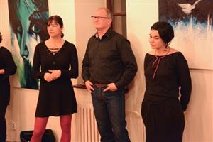 Lenka Dobiášová, Václav Šlehofer a Eva Strušková zahájili svou společnou výstavu Podoby času, která bude v Muzeu na Fojtství k vidění až do 25. února.
FOTO: DAVID MACHÁČEK