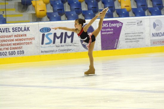 Eliška Kubáňová (FSC Kopřivnice) jela na Malé ceně v kategorii nejmladších žaček, ale v Českém poháru byla třetí v kategorii nováčci starší dívky.
FOTO: DAVID MACHÁČEK