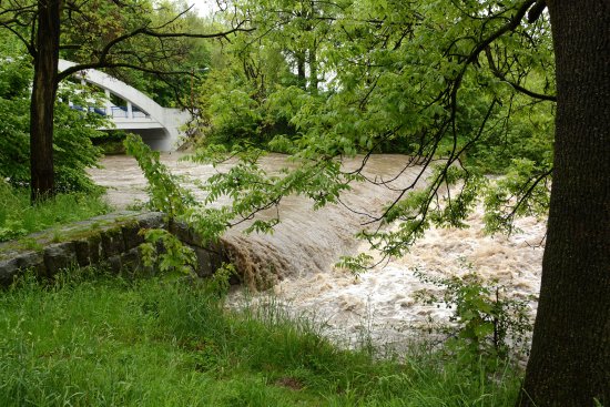 Až na druhý stupeň povodňové aktivity vystoupala minulý týden řeka Lubina. Velká voda se ale udržela v korytě a nenapáchala příliš škod.
FOTO: DAVID MACHÁČEK