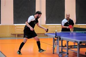 Vilém Randis (vlevo) a Ladislav Merenda získali ve čtyřhře bod, nakonec však divizní družstvo ASK Tatra Kopřivnice Orlové podlehlo.
FOTO: KRISTINA ČABLOVÁ