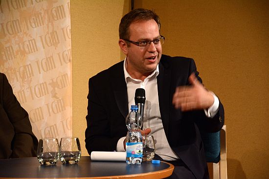 Moderátor České televize a vysokoškolský pedagog Václav Moravec byl jedním z hostů Kopřivnického pressování na téma 30 let svobody.
FOTO: DAVID MACHÁČEK