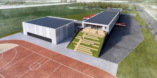 Studie budoucí podoby kopřivnického Integrovaného výjezdního centra počítá i s plochami a zařízením pro výcvik profesionálních i dobrovolných hasičů.
REPRO: HZS MSK