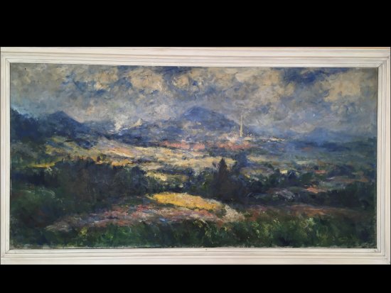 Olejomalba Josefa Treuchela, o jejímž nákupu rozhodli radní, bude po vyčištění a úpravě rámu zdobit interiér Ringofferovy vily.
FOTO: OŠKS