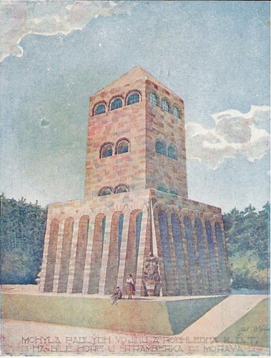 Návrh podoby rozhledny připravovaný pro Bílou horu ve 20. letech 20. století.
FOTO: ARCHIV