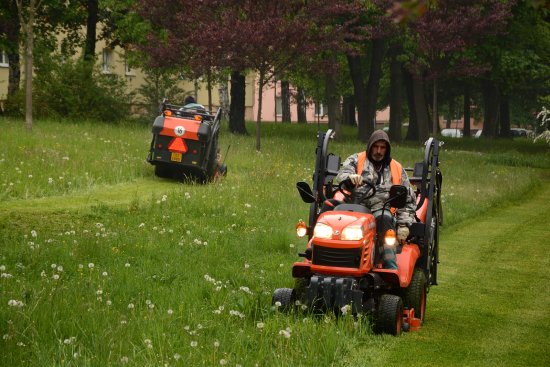 Letos se začalo se sečením travních porostů mezi bytovými domy i v centru města s třítýdenním zpožděním.
FOTO: DAVID MACHÁČEK