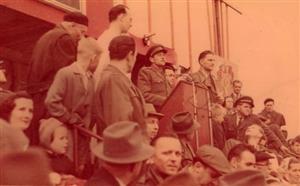 Slavnostního otevření kopřivnického stadionu se 29. května 1955 účastnil osobně i olympionik Emil Zátopek.
FOTO: ARCHIV MUZEA FOJTSTVÍ
