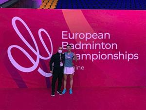 Kopřivnický trenér Luděk Židek se podílí na přípravě české reprezentantky v badmintonu Terezy Švábíkové a byl s ní i na mistrovství Evropy.
FOTO: ARCHIV T. ŠVÁBÍKOVÉ