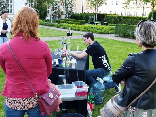 Součástí závěrečné konference projektu MAP v Piaristických zahradách v Příboře bylo i vystoupení Úžasného Divadla Fyziky.
FOTO: EVA KYTKOVÁ