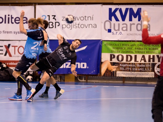 Jan Gřes byl se sedmi brankami v domácím utkání nejlepším střelcem kopřivnického týmu. Na vítězství proti Plzni to však nestačilo. FOTO: IVAN PILÁT