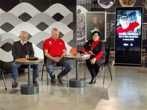 Na Karla Lopraise vzpomínali zleva Jan Králík, Milan Horka a Gabriela Daniszová.
FOTO: DAVID MACHÁČEK