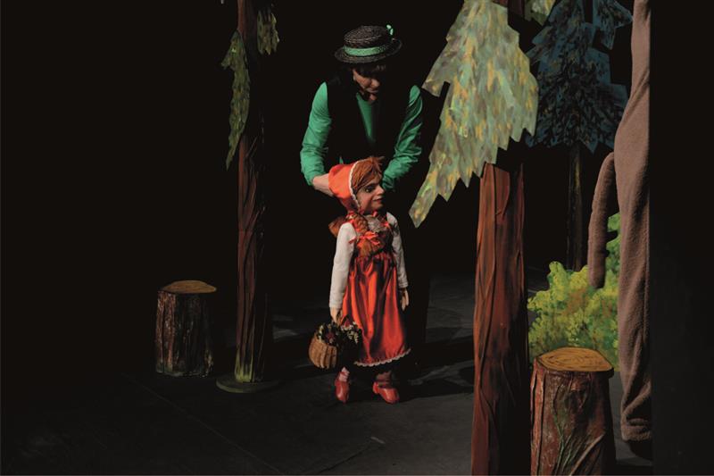 Místní loutkoherecká skupina Rolnička uvedla před vyprodaným malým sálem kulturního domu svou inscenaci Sedmero pohádek. FOTO: DAVID MACHÁČEK