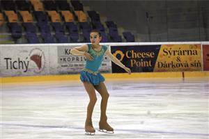 Jednu ze dvou medailí pro domácí klub na jubilejním 50. ročníku Velké ceny města Kopřivnice vybojovala Eliška Kubáňová, která v žačkách slavila bronz.  FOTO: MAREK HAVRAN