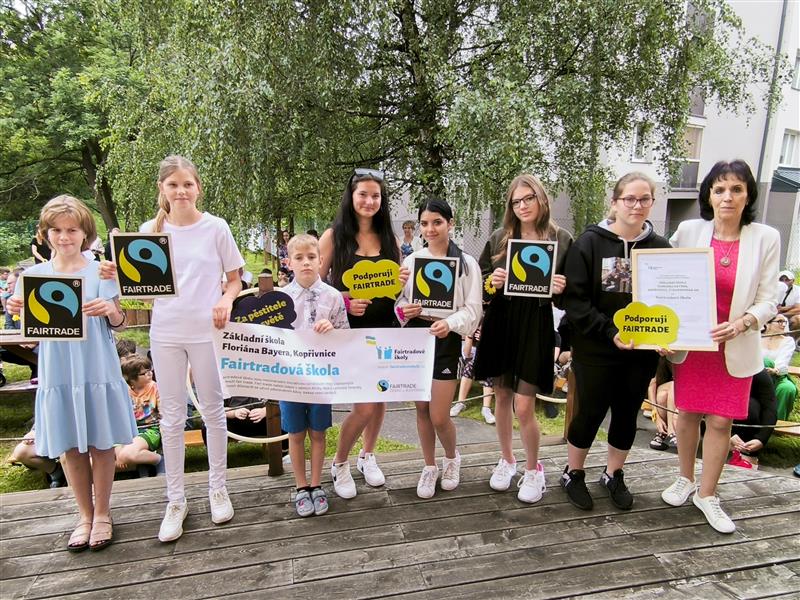 Základní škola Floriána Bayera získala titul Fairtradová škola